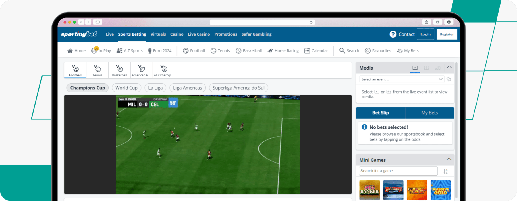 sportingbet virtual betting desktop screenshot