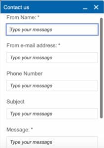 The Football Pools contact form