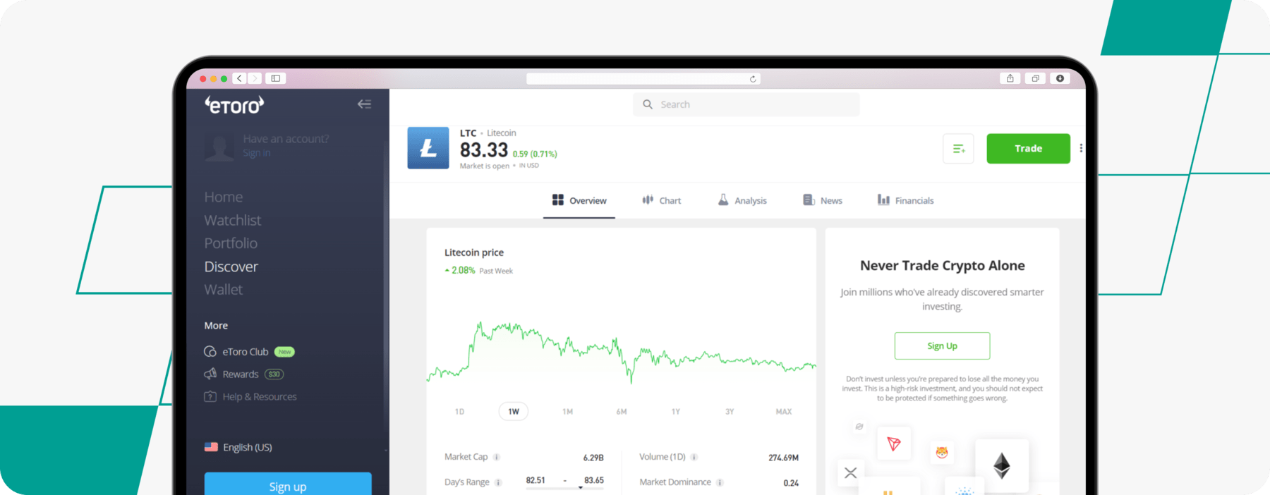 eToro desktop screenshot