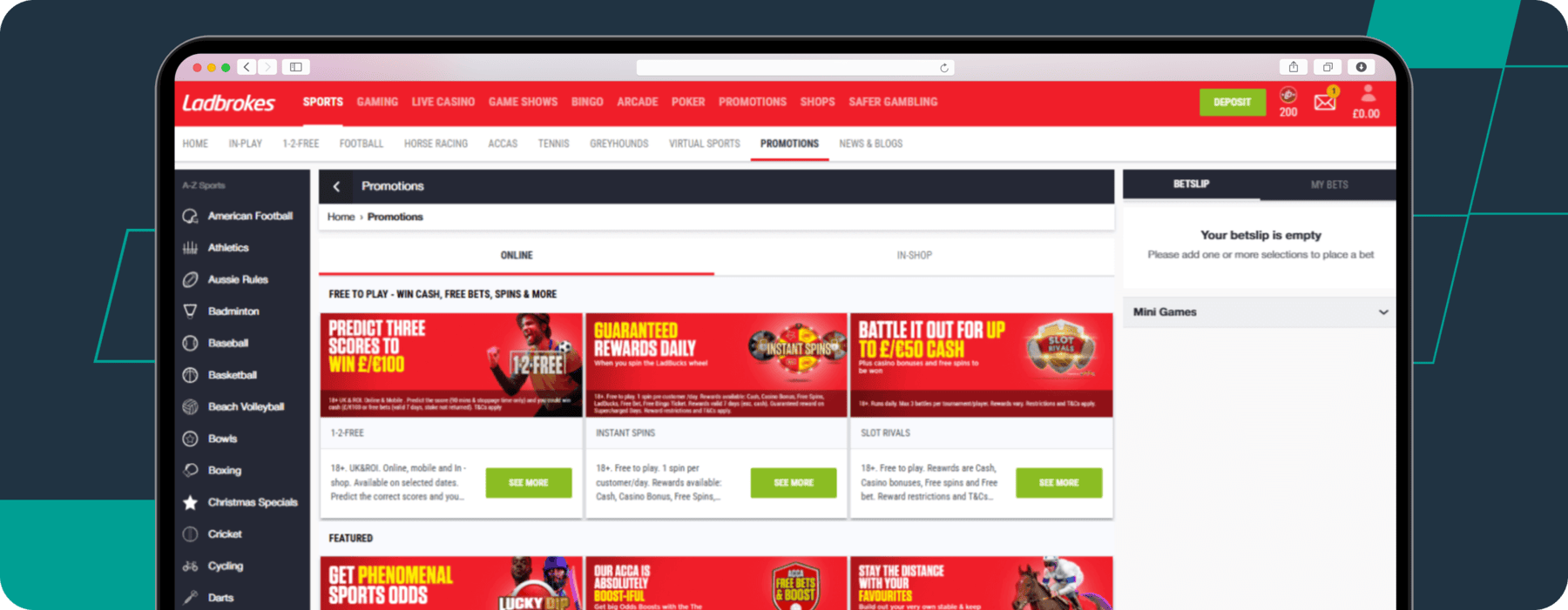 Ladbrokes Promotions